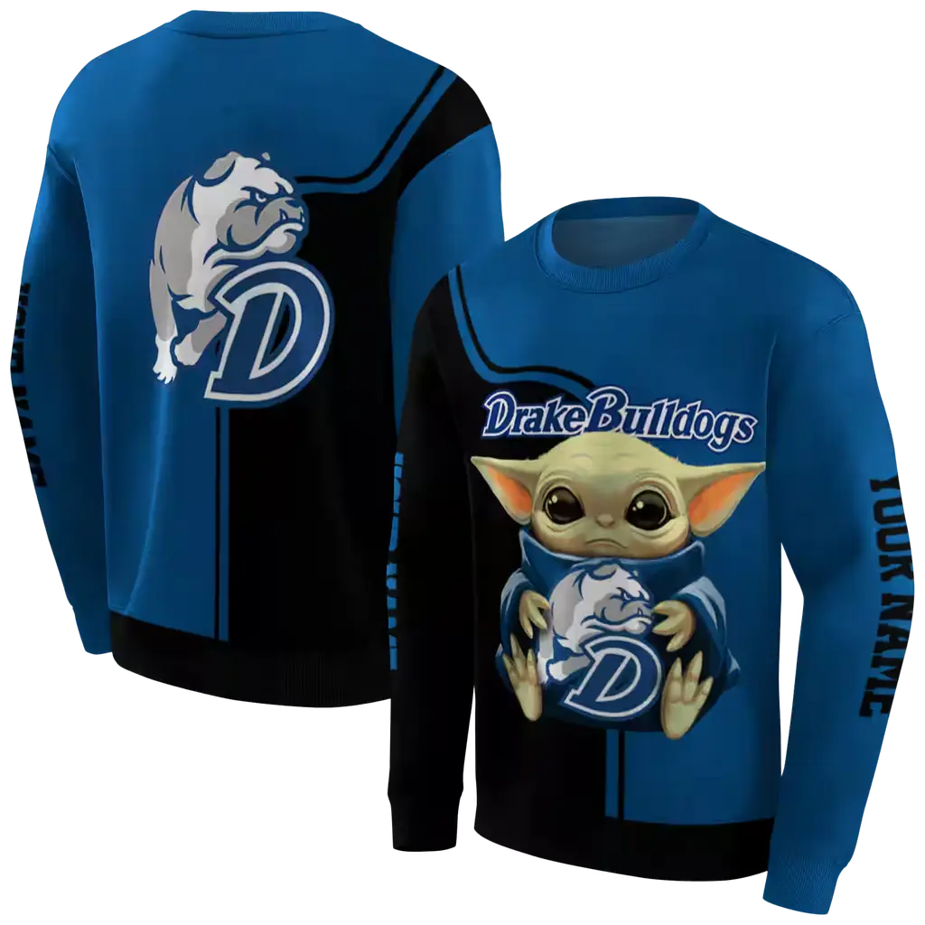 custom drake bulldogs baby yoda blue black hoodie premium grade custom drake bulldogs baby yoda blue black hoodie premium grade