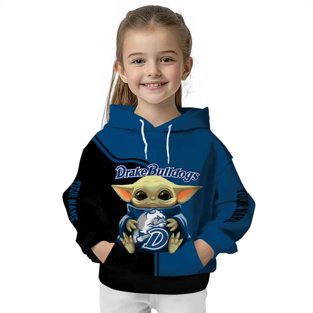 custom drake bulldogs baby yoda blue black hoodie top rated custom drake bulldogs baby yoda blue black hoodie top rated