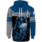custom drake bulldogs grim reaper blue black hoodie best selling