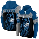 custom drake bulldogs grim reaper blue black hoodie best selling