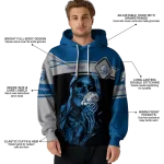 custom drake bulldogs grim reaper blue black hoodie best selling