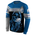 custom drake bulldogs grim reaper blue black hoodie best selling