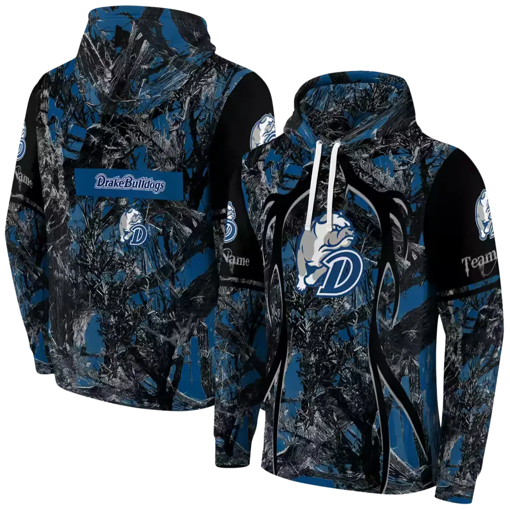 custom drake bulldogs hunting theme blue black hoodie fashion forward custom drake bulldogs hunting theme blue black hoodie fashion forward