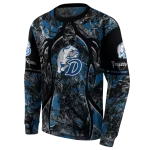 custom drake bulldogs hunting theme blue black hoodie best selling