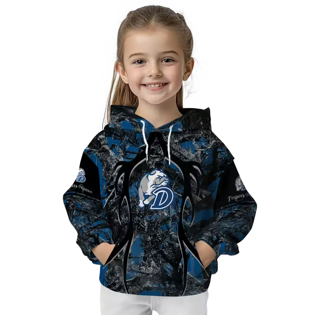 custom drake bulldogs hunting theme blue black hoodie top rated custom drake bulldogs hunting theme blue black hoodie top rated
