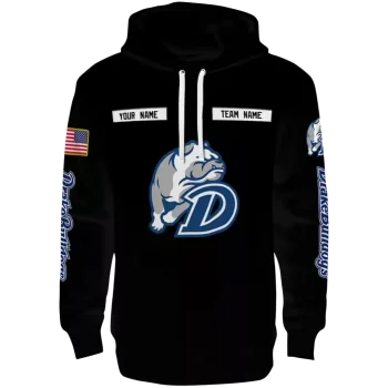 custom drake bulldogs punisher skull black hoodie best selling