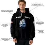 custom drake bulldogs punisher skull black hoodie best selling