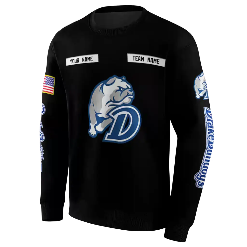 custom drake bulldogs punisher skull black hoodie new arrival custom drake bulldogs punisher skull black hoodie new arrival