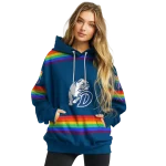 custom drake bulldogs rainbow stripes blue hoodie best selling