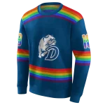 custom drake bulldogs rainbow stripes blue hoodie best selling