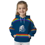custom drake bulldogs rainbow stripes blue hoodie best selling