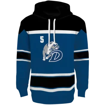 custom drake bulldogs striped pattern blue hoodie best selling