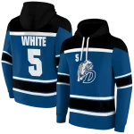 custom drake bulldogs striped pattern blue hoodie best selling