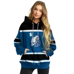 custom drake bulldogs striped pattern blue hoodie best selling
