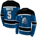 custom drake bulldogs striped pattern blue hoodie best selling