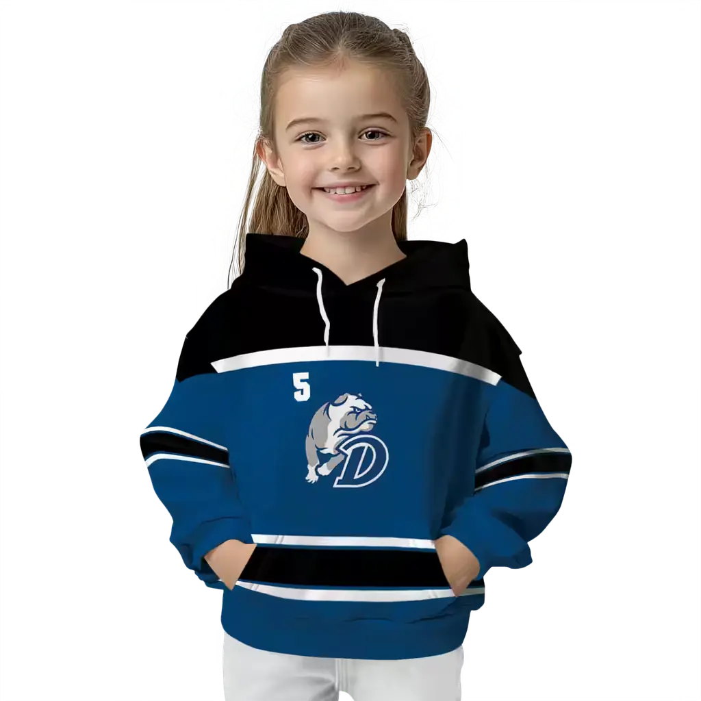 custom drake bulldogs striped pattern blue hoodie top rated custom drake bulldogs striped pattern blue hoodie top rated