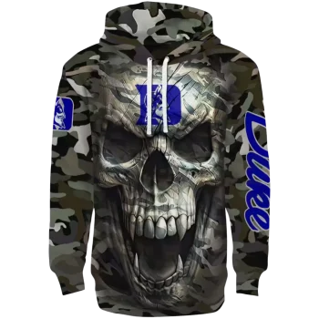 custom duke blue devils camo skull hoodie best selling