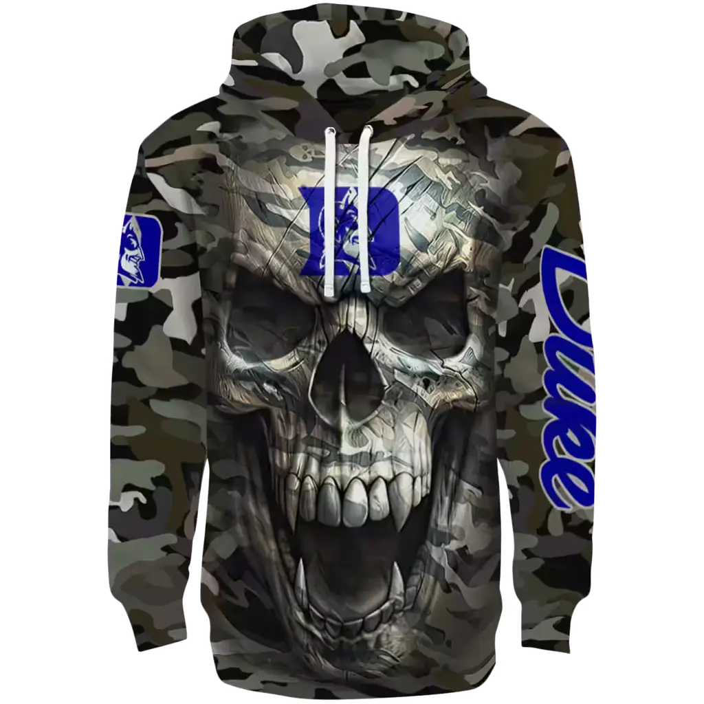 custom duke blue devils camo skull hoodie best selling custom duke blue devils camo skull hoodie best selling