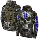 custom duke blue devils camo skull hoodie best selling
