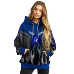 custom duke blue devils flame design blue hoodie best selling