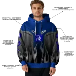 custom duke blue devils flame design blue hoodie best selling