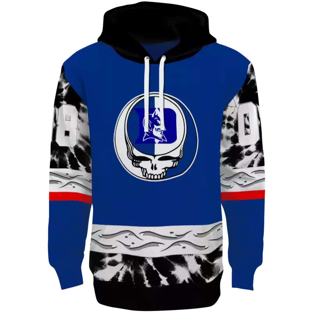custom duke blue devils grateful vibes blue hoodie best selling custom duke blue devils grateful vibes blue hoodie best selling