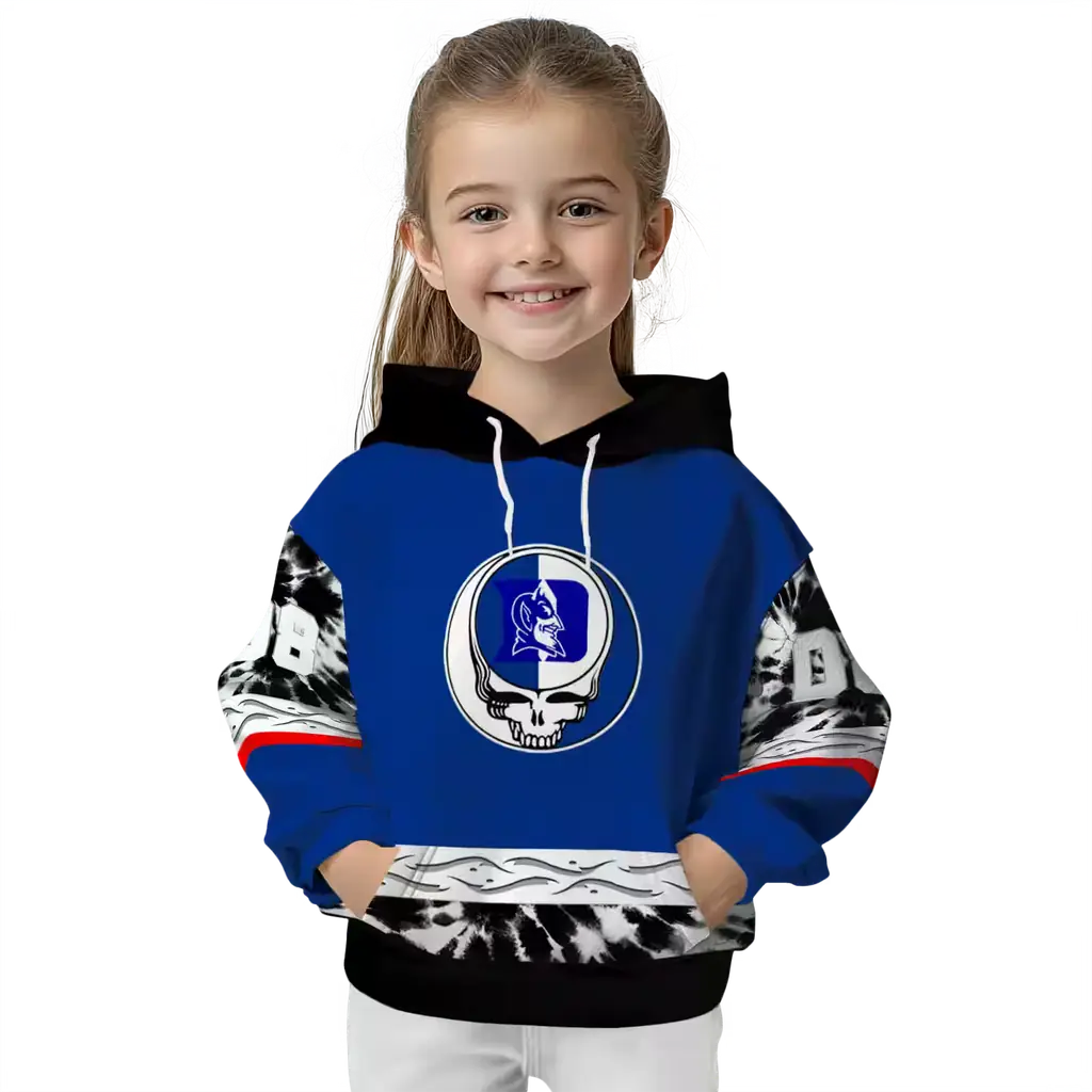 custom duke blue devils grateful vibes blue hoodie top rated custom duke blue devils grateful vibes blue hoodie top rated