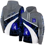 custom duke blue devils hexagonal mesh blue black gray hoodie best selling