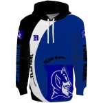 custom duke blue devils minimalist design blue black hoodie best selling