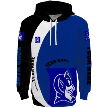 custom duke blue devils minimalist design blue black hoodie best selling