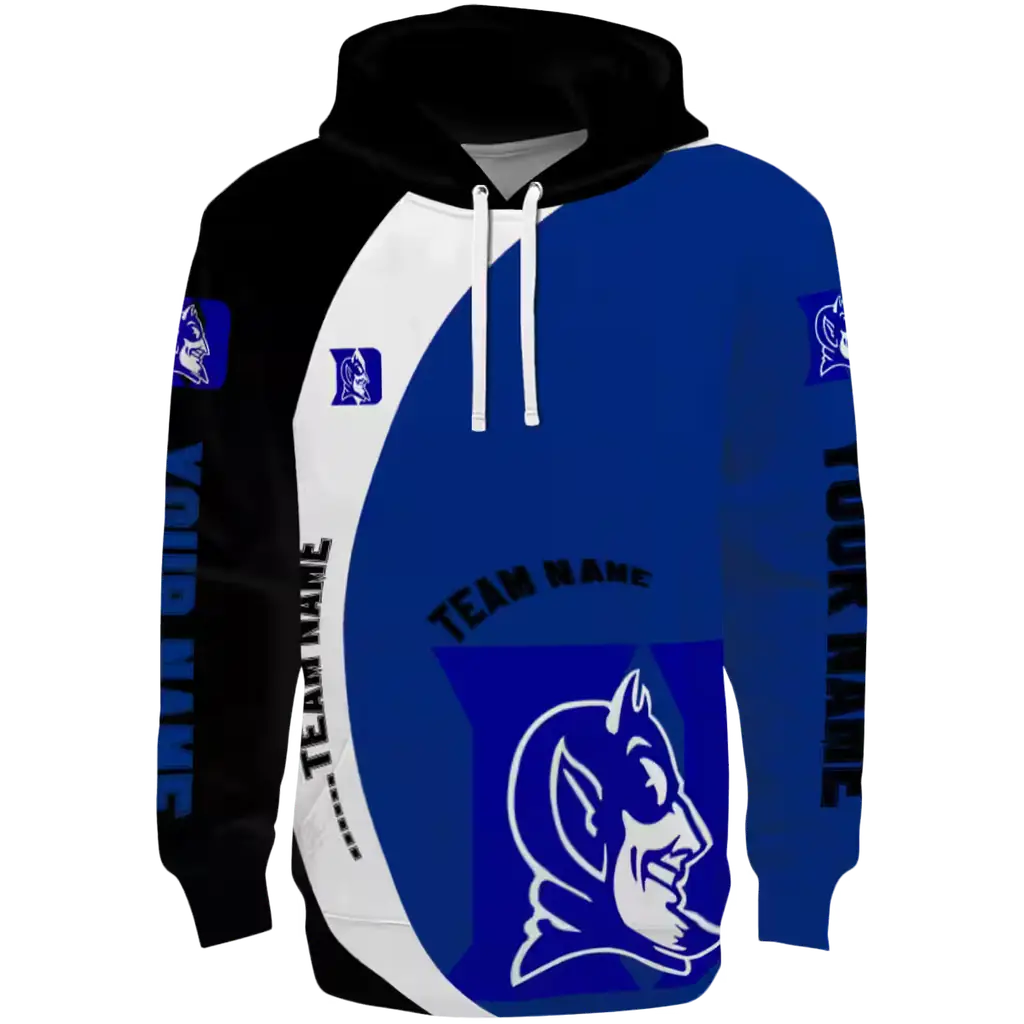 custom duke blue devils minimalist design blue black hoodie best selling custom duke blue devils minimalist design blue black hoodie best selling
