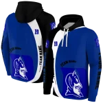 custom duke blue devils minimalist design blue black hoodie best selling