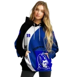 custom duke blue devils minimalist design blue black hoodie best selling