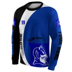 custom duke blue devils minimalist design blue black hoodie best selling