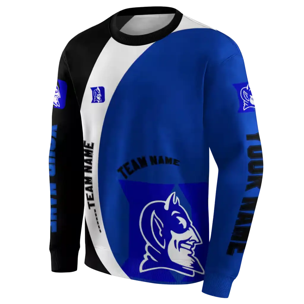 custom duke blue devils minimalist design blue black hoodie new arrival custom duke blue devils minimalist design blue black hoodie new arrival