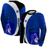custom duke blue devils minimalist design blue black hoodie best selling