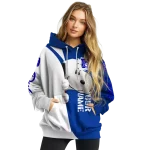 custom duke blue devils peeking snoopy blue hoodie best selling