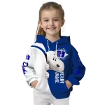 custom duke blue devils peeking snoopy blue hoodie best selling