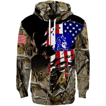 custom duke blue devils tree camo hoodie best selling