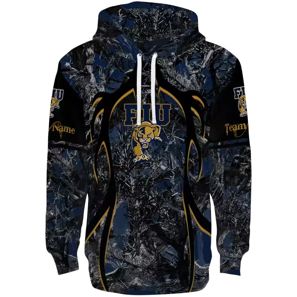 custom fiu panthers hunting theme blue black hoodie best selling custom fiu panthers hunting theme blue black hoodie best selling