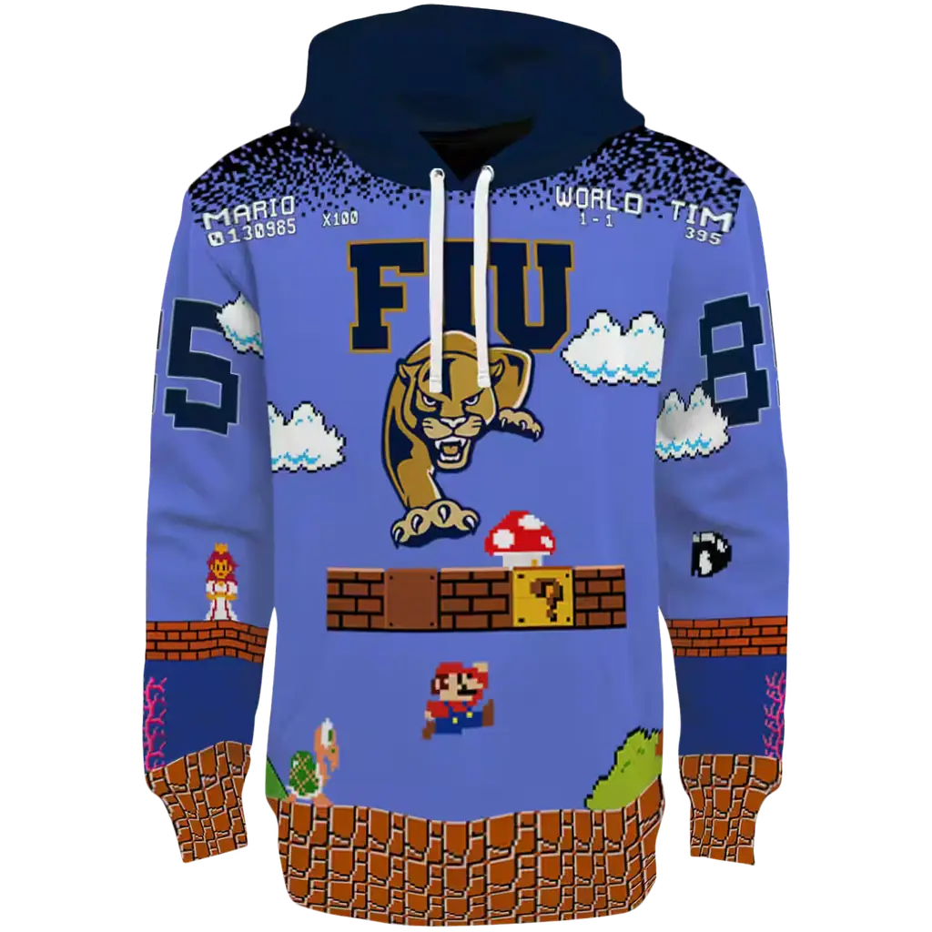 custom fiu panthers mario blue black hoodie best selling custom fiu panthers mario blue black hoodie best selling