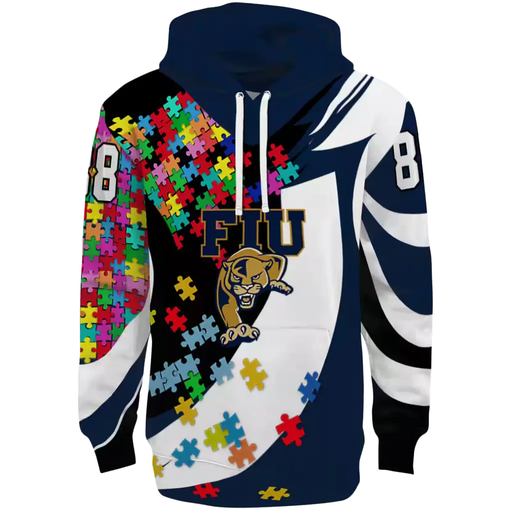 custom fiu panthers puzzle pieces blue hoodie best selling custom fiu panthers puzzle pieces blue hoodie best selling