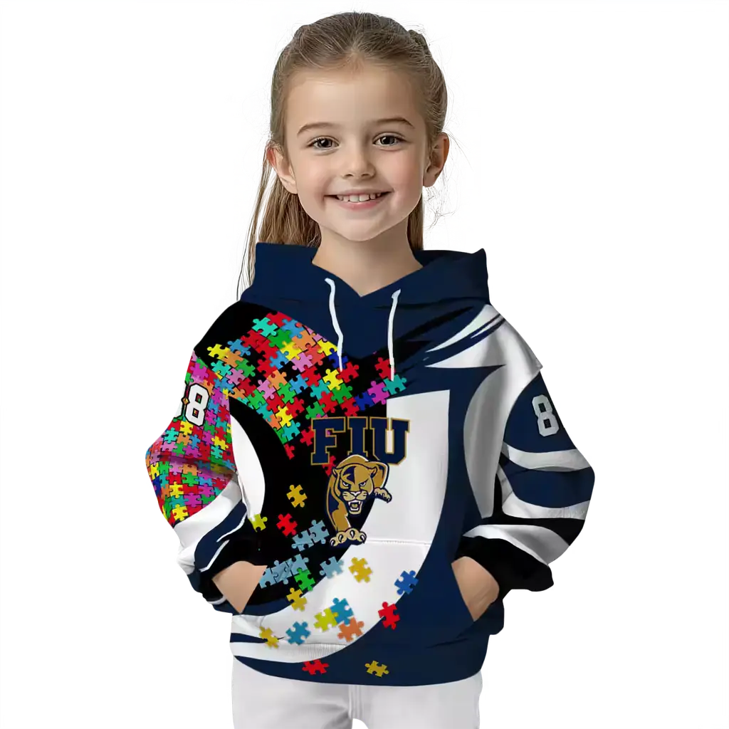 custom fiu panthers puzzle pieces blue hoodie top rated custom fiu panthers puzzle pieces blue hoodie top rated