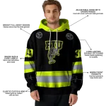 custom fiu panthers safety motif black neon green hoodie best selling