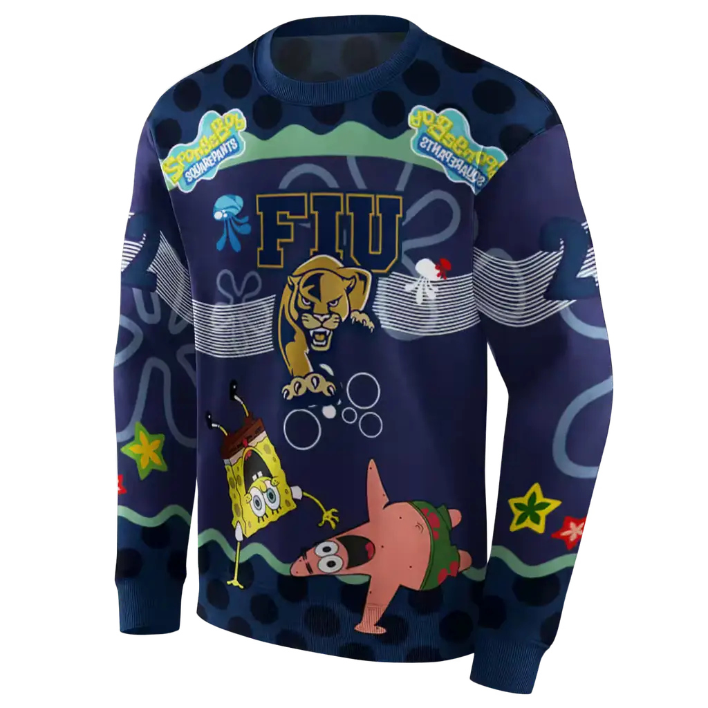 custom fiu panthers spongebob patrick star blue navy hoodie new arrival custom fiu panthers spongebob patrick star blue navy hoodie new arrival