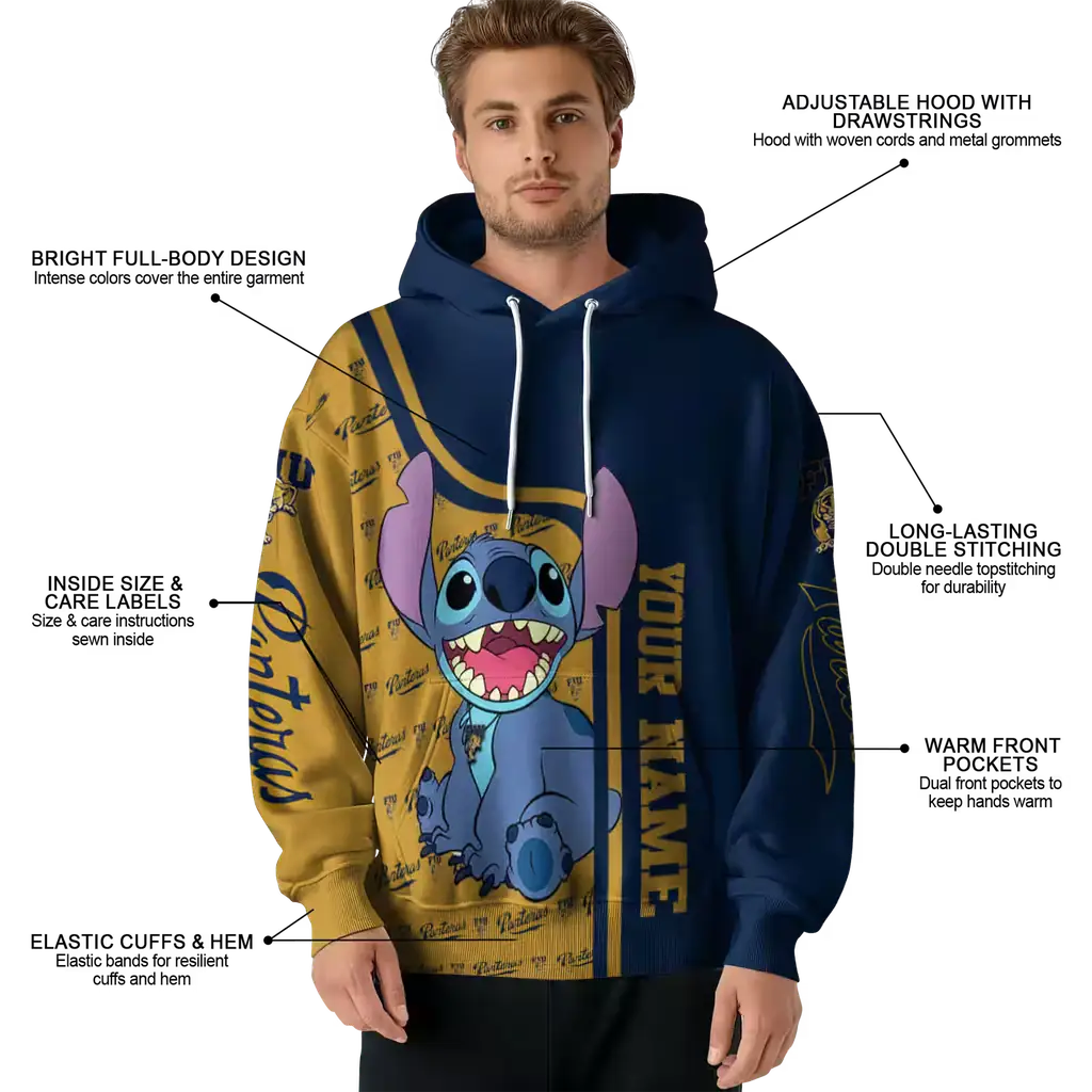custom fiu panthers stitch blue hoodie latest model custom fiu panthers stitch blue hoodie latest model