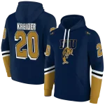 custom fiu panthers striped sleeves blue hoodie best selling