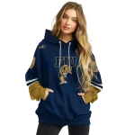 custom fiu panthers striped sleeves blue hoodie best selling