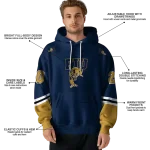 custom fiu panthers striped sleeves blue hoodie best selling