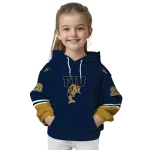 custom fiu panthers striped sleeves blue hoodie best selling